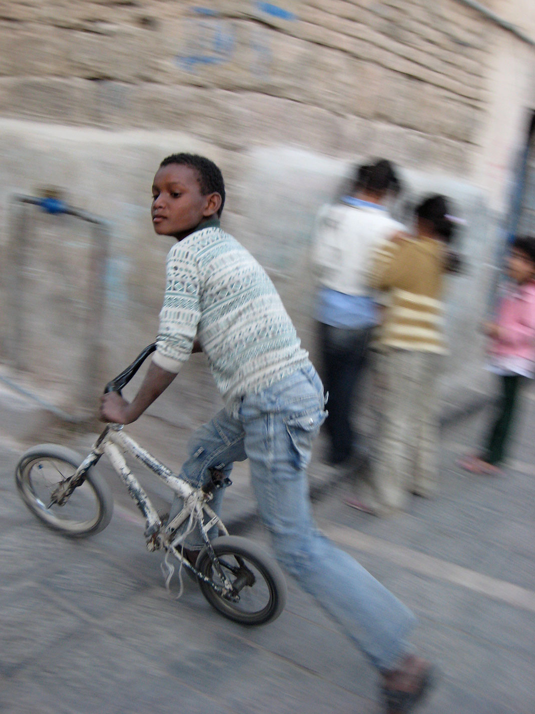 Mi bici y yo. Sana’a