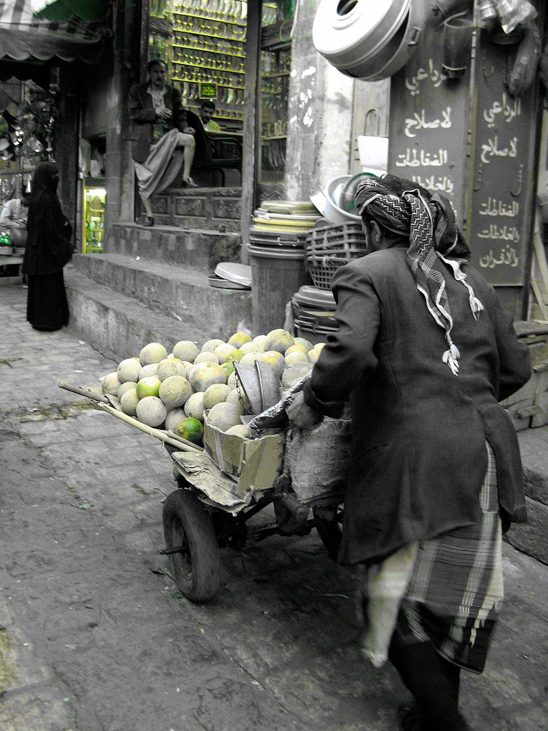 El melonero del Zoco. Sana’a