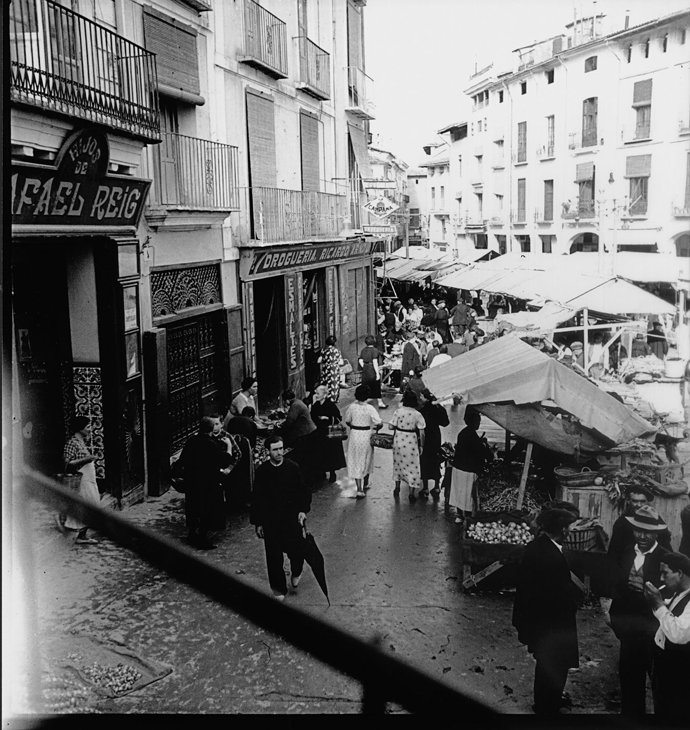 Mercado de Játiva. Julio - Agosto de 1937